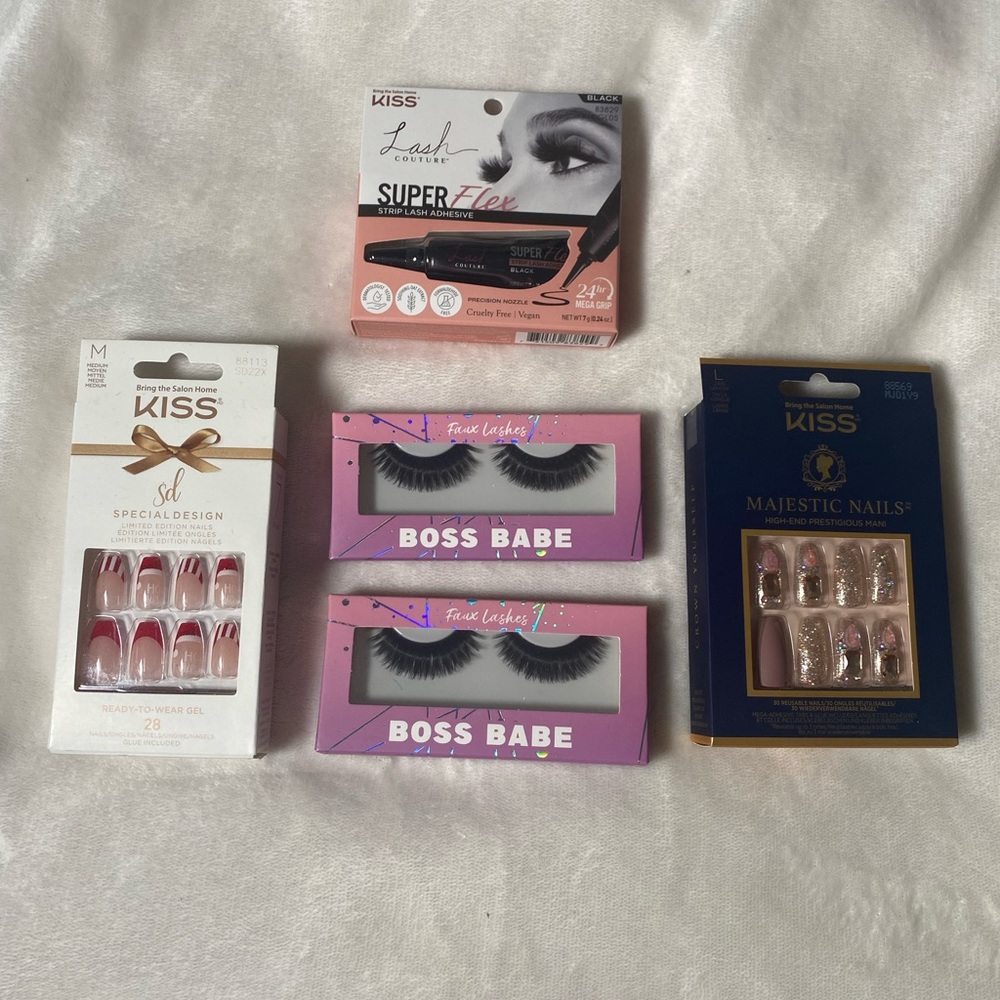 KISS NAILS + TRUBEAUTY LASHES BUNDLE